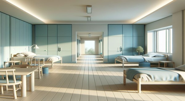 Common Hall for 2-Bed Sharing